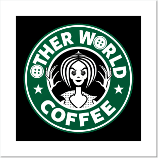 Otherworld Coffee Cute Spooky Horror Coffee Posters and Art